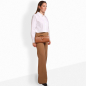 Preview: Lange Clutch aus Kalbsleder in cognac